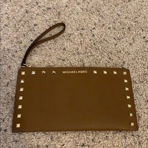 Studded Luggage Wristlet
